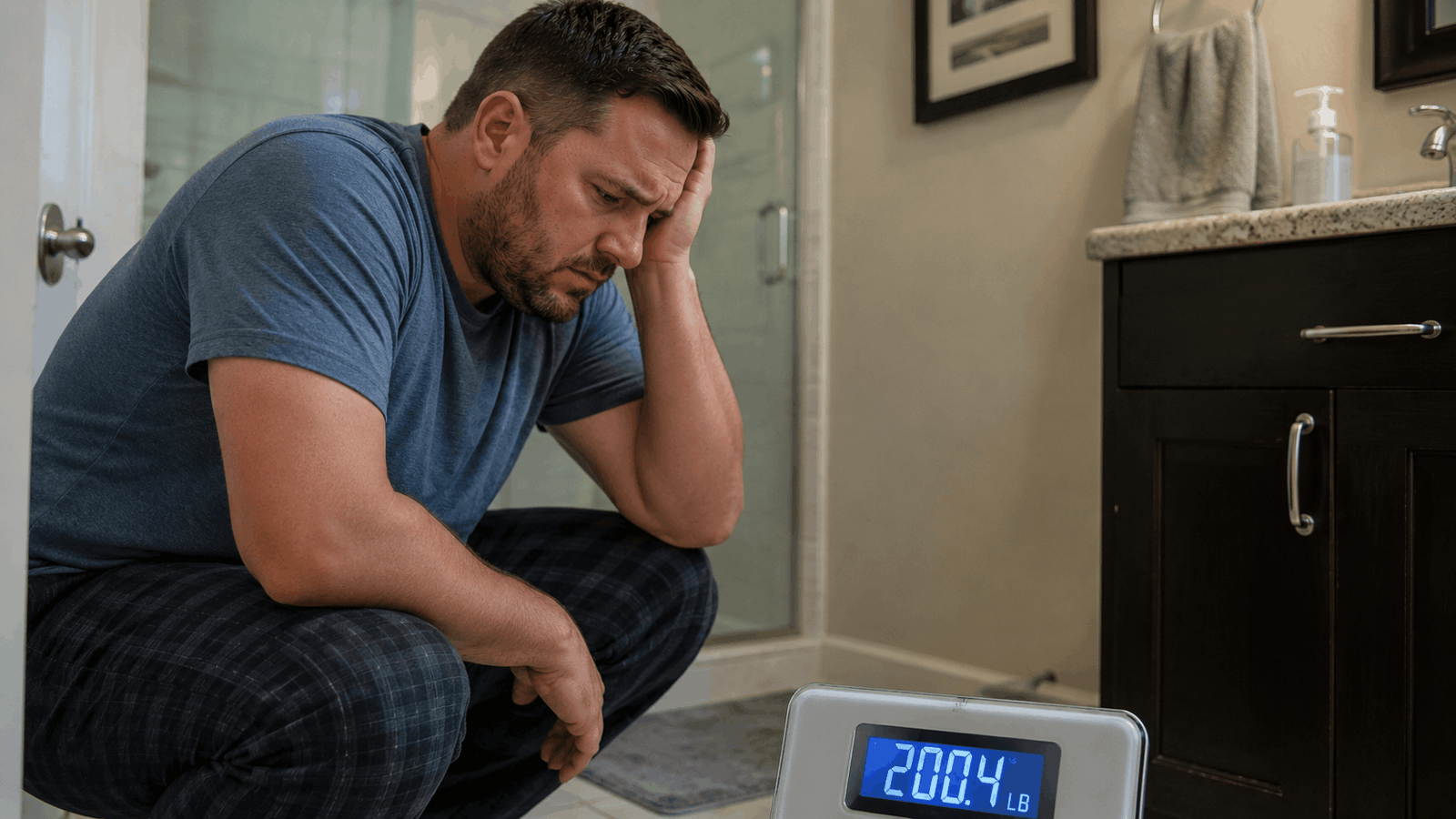 Scale showing no weight loss